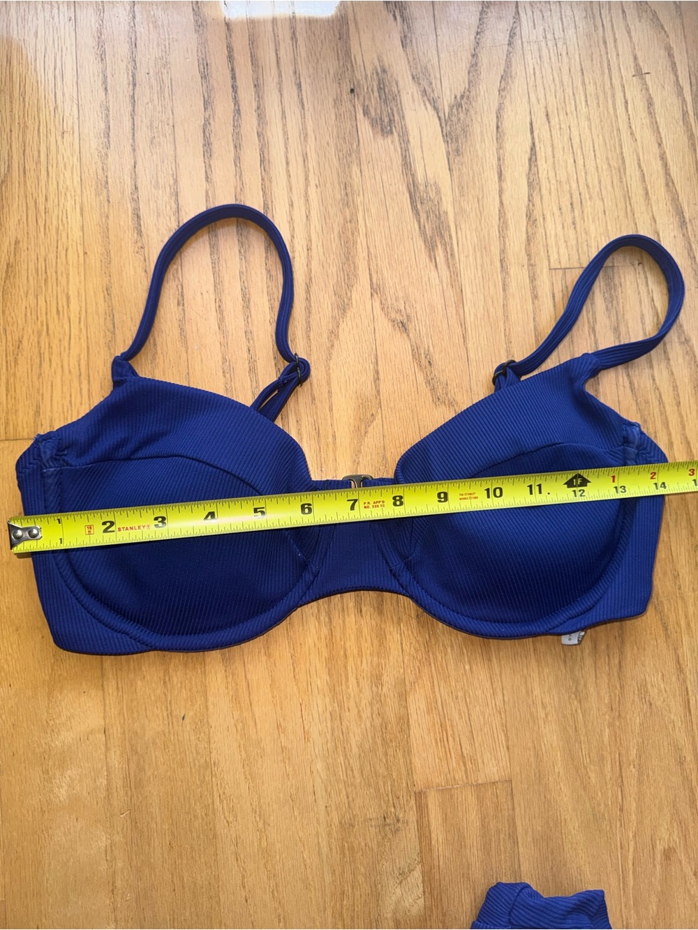 BECCA Blue Ribbed Bikini Set - Picture 6 of 15